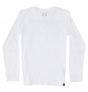 DC All Smiles - Long Sleeve T-Shirt 10-16 Blancos | QMWDBK165