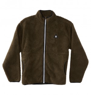 DC Amradical - Zip-Up Mock Neck Fleece Capers | JEZLWH024