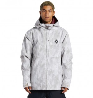 DC Basis Print - Technical Snow Jacket Sand Stone | OKJBEH532