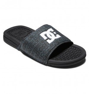 DC Bolsa - Sandals Negros Blancos | HUQRWC342