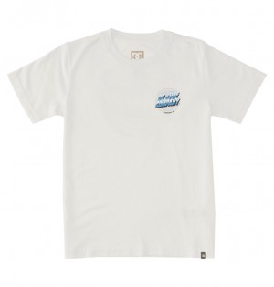 DC Burner - T-Shirt 10-16 Blancos Azules | CQXLEG856