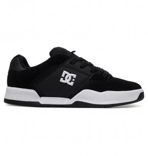 DC Central - Leather Shoes Negros Blancos | MUFHEW961