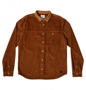 DC Closed Lines - Long Sleeve Shirt Dc Wheat | TGVRLF206