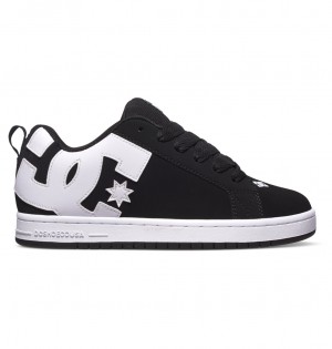 DC Court Graffik - Leather Shoes Negros | UGCSYF182