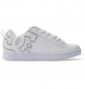 DC Court Graffik - Shoes Blancos Plateados | VXKPFN735