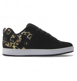 DC Court Graffik - Shoes Negros Dorados | JQWYMA371