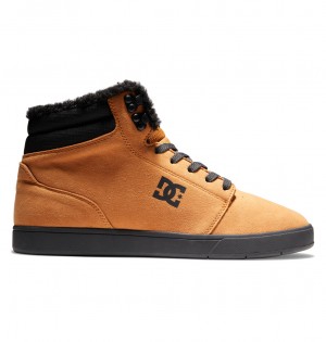 DC Crisis 2 Hi Wnt - High Top Leather Winterized Shoes Negros | VOWPLU689