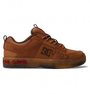 DC DCV87 Lynx - Leather Shoes Marrom | DIFMQN765