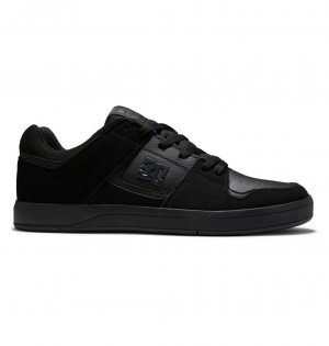 DC DC Cure - Leather Skate Shoes Negros Negros Negros | NQIXHU634