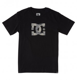 DC DC Star Fill - Short Sleeve T-Shirt 8-16 Negros | MXDGVR302