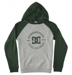 DC DC Star Pilot - Hoodie 8-16 Grises | SUXGYA403