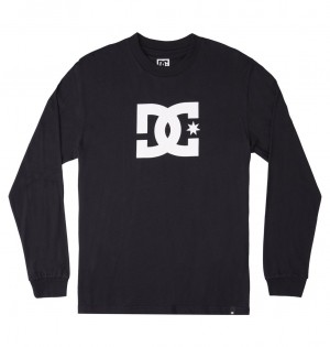 DC DC Star - Long Sleeve T-Shirt Negros | MBRTQF427