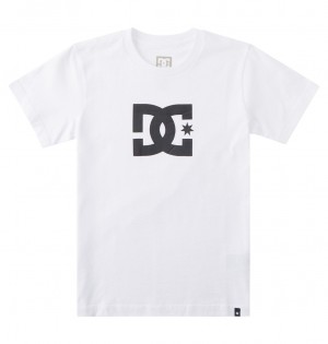 DC DC Star - Short Sleeve T-Shirt 8-16 Blancos | MJVAZO270