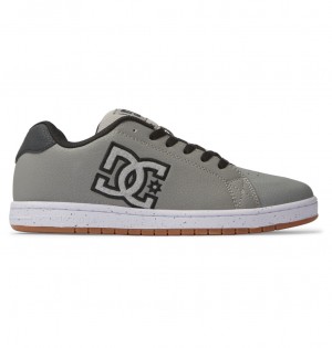 DC Gaveler - Leather Shoes Grises Grises Blancos | JYAUSM517