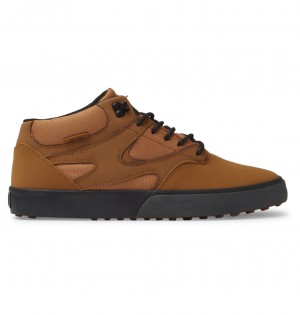 DC Kalis Vulc Mid Wnt - Mid-Top Shoes Negros | XREWIA413