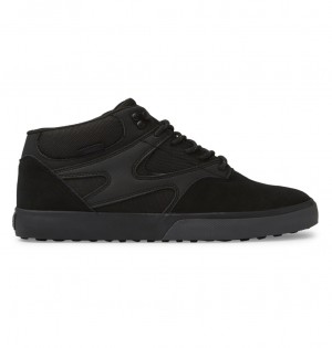 DC Kalis Vulc Mid Wnt - Mid-Top Shoes Negros Negros | FQPXIO917