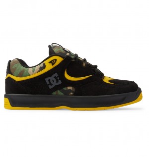 DC Kalynx Thrasher - Leather Shoes Negros Camuflados | GBVLIU931