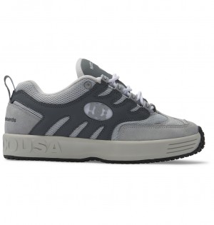 DC Lukoda x Rave - Leather Shoes Grises Grises Grises | NWLAJY620
