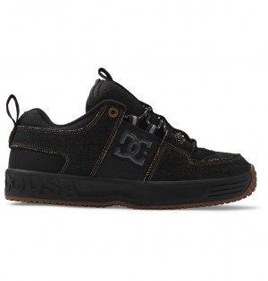DC Lynx Cash Only - Leather Shoes Negros | RZIBCM561