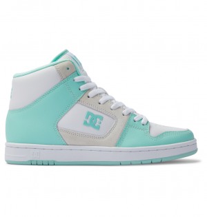 DC Manteca 4 Hi - High-Top Leather Shoes Verde Menta | GIJPAY932