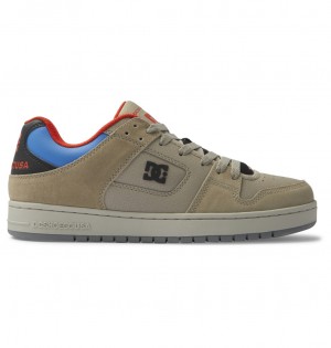 DC Manteca SE - Leather Shoes Azules | UWPLMF935