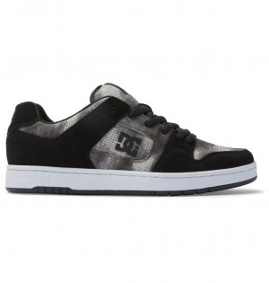 DC Manteca - Leather Shoes Negros Camuflados | TRCEWQ260