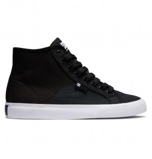 DC Manual Hi Txse - High-Top Shoes Negros Blancos | FENSIP897