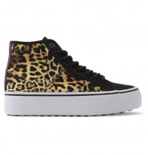 DC Manual Hi Wnt - High-Top Shoes Negros Dorados | JXQETB359