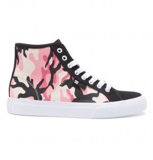 DC Manual - High-Top Shoes Blancos Rosas Camuflados | EYDTGJ245