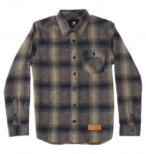 DC Marshal Flannel - Long Sleeve Shirt 10-16 Azules | NRTZBM078