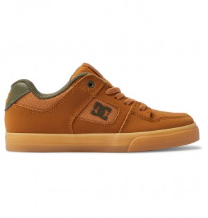 DC Pure Elastic - Shoes 8-16 Chocolate Oscuro | PACQYX523