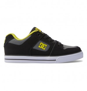 DC Pure Elastic - Shoes 8-16 Negros Verdes | XUNQGT964