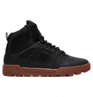 DC Pure Hi - Water Resistant High Top Leather Boots Negros | USNYPI809