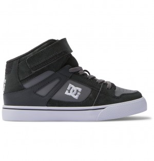 DC Pure High-Top EV - High-Top Leather Shoes Negros | MEHJNG641