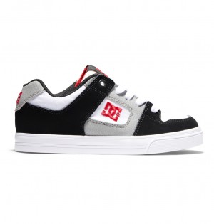DC Pure - Leather Shoes Blancos Negros Rojos | MVWCYG528
