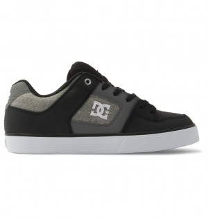 DC Pure - Leather Shoes Negros Blancos | ZVBDHI821