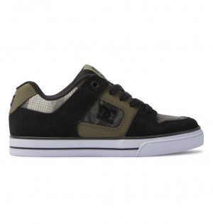 DC Pure - Leather Shoes Verde Oliva | HQJMAE948