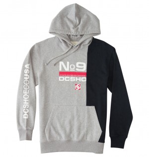 DC Shift - Hoodie Grises Negros | HJUEAM851
