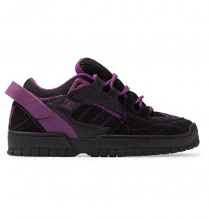 DC Spectre Needles - Leather Shoes Negros Morados | FDNAHY704