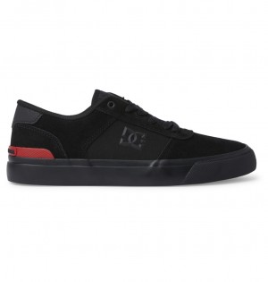 DC Teknic S - Skate Shoes Negros Negros Rojos | XRETPU371