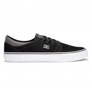 DC Trase - Suede Shoes Negros Negros Grises | EXNUVT241