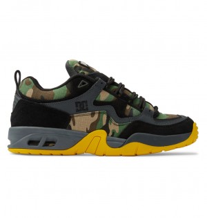 DC Truth Thrasher - Leather Shoes Negros Camuflados | ZACTSB976